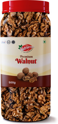 Nutriarrow Premium Walnuts | Fresh & Natural Walnut Kernels|Akhrot Without Shell|High Fiber Walnuts(500 g)
