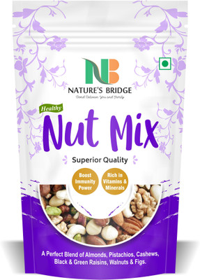 Nature's Bridge Dry Fruits Nuts Mix | Trial Mix, Nutritious and Crunchy Trail Snack, |Mixed Nuts Assorted Nuts(1 x 900 g)