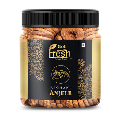 Get Fresh Anjeer Dry Fruits | Dried Figs- 250 gm (Jar Packing) Figs(1 x 250 g)