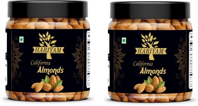 HARIYAM Premium Californian Almond Dry Nut Badam Snacks| Rich in Protein Almonds(2 x 250 g)