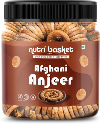 Nutri Basket DRY FIGS PREMIUM ANJEER BOLD AND SOFT FIGS 1KG JAR PACK Figs(1 x 1000 g)