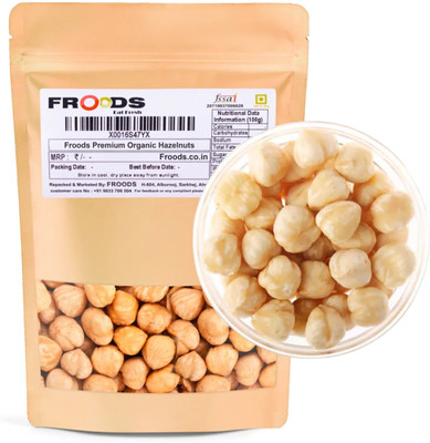 froods Premium Turkish Whole Hazelnuts, High Protein Nuts for Weight Management - Hazelnuts(1 x 100 g)