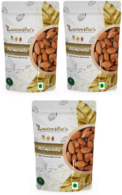 Lustre Premium Quality Badam Giri, Pure California Whole Almonds(3 x 250 g)