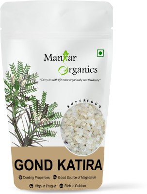 ManHar Organics Pure Organics Gond Katira |Tragacanth Gum| Edible Gum Dried Gum(500 g)