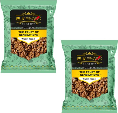 BLK FOODS Select Walnut Kernels (Kashmiri Light Halves) 400g (2 X 200g) Walnuts(2 x 200 g)