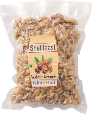 Shellfeast Walnuts Kernels White Half Halves Vacuum Packed| Akhrot Giri Walnuts(1 x 500 g)