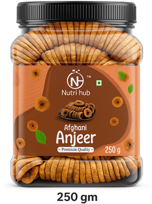 Nutri Hub Premium Dried Afghani Anjeer/ Figs | Fresh Dried Anjeer Figs Figs(1 x 250 g)