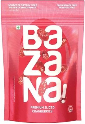 Bazana Californian Premium Sweet Dried Pitted Sliced Cranberries(200 g)