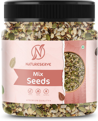 Natureserve Super Raw 5 in 1 Seeds Mix | Mixed Seeds | Healthy Snacks Mix Assorted Seeds & Nuts(1 x 250 g)