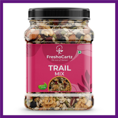 FreshoCartz Super Nutritious Trail Mix | Mixture Of Dry Fruits and Nuts , Seeds and Berries Assorted Seeds & Nuts, Black Currant, Blueberry(1 x 1000 g)