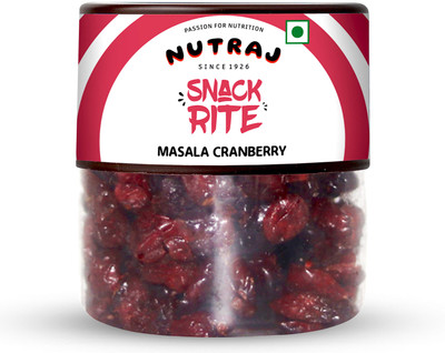 Nutraj Snackrite Masala Cranberry 100g Jar, Flavored Cranberries, Dry Fruits Dried Cranberries(1 x 100 g)