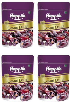 Happilo Premium International Omani Dates | Healthy & Nutritious Snack Dates(4 x 250 g)