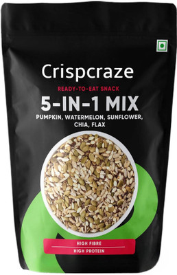crispcraze 5 in 1 Seeds Mix | Mixed Seeds | Healthy Snacks Mix Mixed Seeds (250 g) Assorted Seeds & Nuts(250 g)