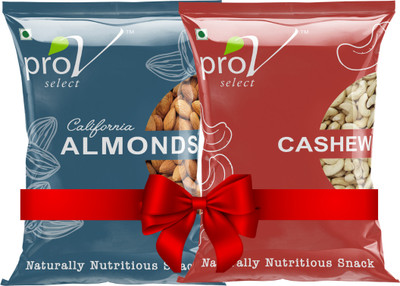 ProV Select Almond and Cashew (Combo Pack, 2*200 g) (400 g) Almonds, Cashews(2 x 200 g)