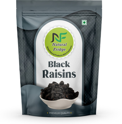 Natural Fridge Black Raisins | Soft Large Munakka | Energy Boosting Healthy Snack Raisins(1 x 200 g)