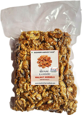 kashmir harvest hub Pure Kashmiri Walnut Kernels | Brown Half | Vaccum Packed | A+ Grade Walnuts(1 x 400 g)