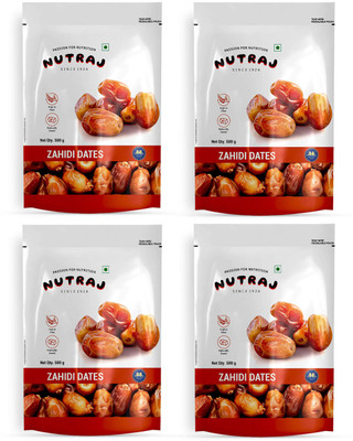 Nutraj Zahidi Dates 2 Kg (500g X 4), Zahidi Khajur 2 Kg, Dry Fruit Dates(2 kg)