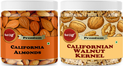 RED CLIFF Premium California Jumbo Almond+Walnut Kernel Without Shell (Giri)| Pack Of 2 | Almonds, Walnuts(2 x 225 g) RED CLIFF Premium California Jumbo Almond+Walnut Kernel Without Shell (Giri)| Pack Of 2 | Almonds, Walnuts(2 x 225 g)