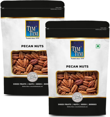 Tim Tim Pecan Nuts–Raw, Whole & Natural | Heart-Healthy Superfood | Keto & Vegan, 500g Pecans(2 x 250 g)