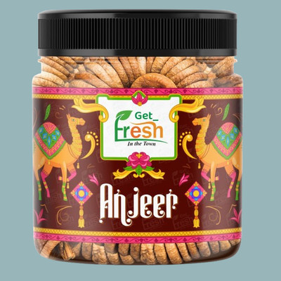 Get Fresh Afghan Anjeer | Dried Figs for Smooth Digestion | Naturally Tasty and Sweet Figs(1 x 250 g)
