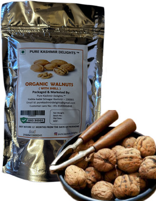 PURE KASHMIR DELIGHTS Kashmiri Walnuts | Paper Shell | A++ Grade |Natural & Premium |Pure & Authentic Walnuts(1 x 400 g)