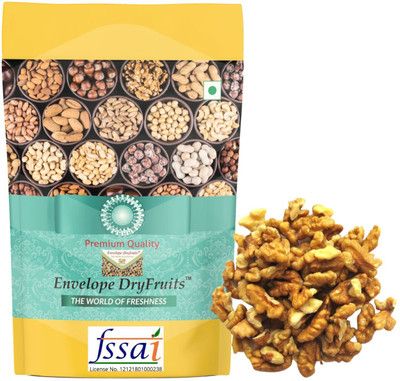 Envelope Dryfruits Walnuts Without Shell 1 Kg | Quarter Grade Walnut Walnuts(2 x 499.5 g)