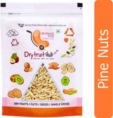 Dry Fruit Hub Pine Nuts without Shell 250gm ,pine nuts chilgoza, Chilgoza Dry Fruits, Unshell Pine Nuts(1 x 250 g)