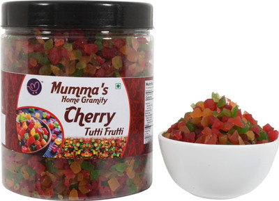 Mumma's home gramity Mix Tutti Frutti Cherry 250g Jar for Cakes & Cookies Cherries(1 x 250 g)