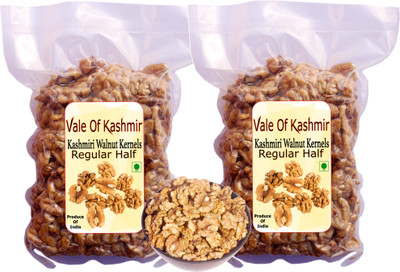 vale of kashmir Regular Walnut Kernels, Premium Walnut Kernels, Walnuts Without Shell Akhrot Walnuts(2 x 400 g)