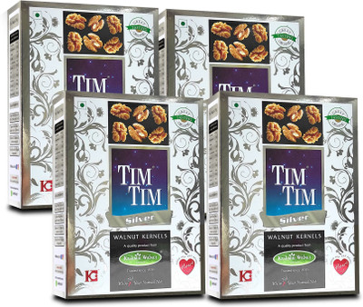 Tim Tim Silver Kashmiri Walnuts Kernels (Without Shell) Top Quality Walnuts(4 x 0.25 kg)