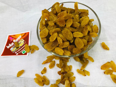 INDIAN MANWAR Yellow Kishmish | Pilli Kismis| Dried Grapes Raisins(1 x 900 g)