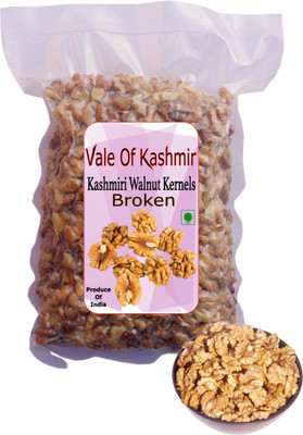 vale of kashmir Broken Walnut Kernels, Premium Walnut Kernels Broken, Walnuts Without Shell Walnuts(400 g)