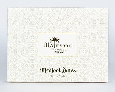 Majestic Medjool Super Jumbo Dates 1kg | Festive Gift Box | Extra Large | Organic & Delicious Dates(40 x 0.03 kg)