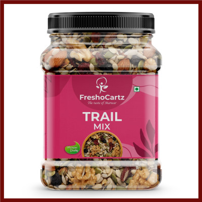 FreshoCartz Mix Dry Fruits with Seeds and Berries | Super Nutritious Trail Mix for Breakfast Assorted Seeds & Nuts, Black Currant, Blueberry(1 x 1000 g)
