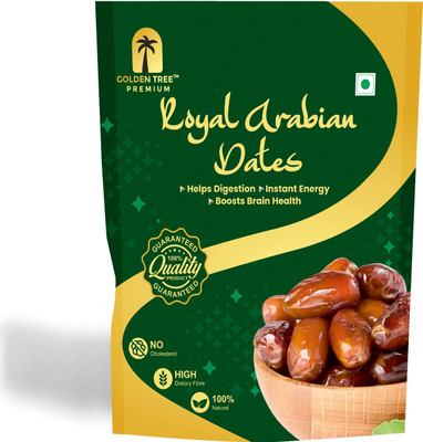 Golden Tree | Rich in fiber| Vitamin| Minerals Low in Fat & Cholesterol Dry Dates(1 x 500 g)