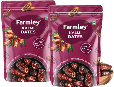 Farmley Kalmi Dates Pack Of 2 | Naturally Sweet Khajoor Dry Fruit Dates(2 x 200 g)
