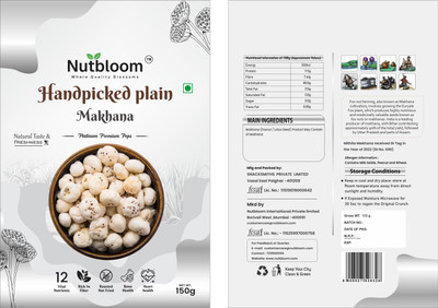 NUTBLOOM Makhana and Millet Cookies(1 x 120 g)