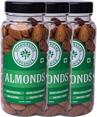 Dhanigreens Organics Almonds Almonds(3 x 240 g)