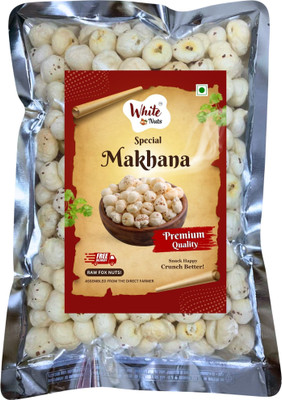 WHITE NUTS Premium Phool Makhana | Farm Fresh Foxnuts | Healthy Gluten-Free Snack Fox Nut(1 x 200 g)