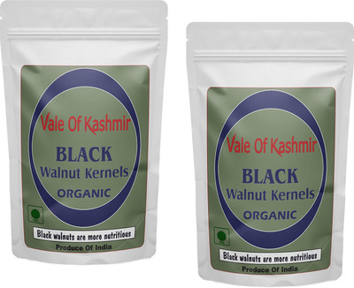vale of kashmir Organic Black Walnut Kernels, Premium Nutritious Tree Nuts from India, Fresh Walnuts(2 x 0.5 kg)