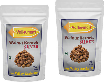 Valleymart Silver Walnut Kernels Direct From Kashmir, Fresh Organic Walnuts(2 x 0.5 kg)