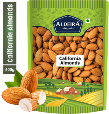 Aldeira Almonds 500gm Pack Dry Fruits Badam / Almonds(1 x 500 g)