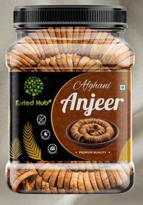 DRIED HUB Healthy Dried Figs 1 Kg | Sweet Afghani Anjeer for Family Snacks Figs(1 x 1000 g)
