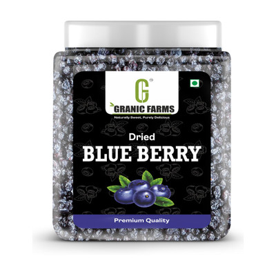 GRANIC FARMS Premium Dried Blueberry Plum | Healthy Snacks | Dried Blueberry(1 x 1 kg)