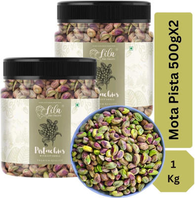 lila dry fruits Premium Raw, Nutritious Mota Pista| Pistachios without shell Pistachios(2 x 500 g)