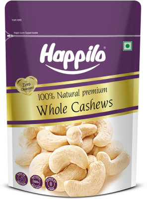 Buy 2 Happilo 100% Natural Premium Whole Cashews  (450 Gx2) For Rs. 924