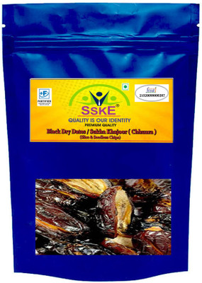 SSKE Seedless & Broken Black Dry Dates 900 g Dry Dates(900 g)