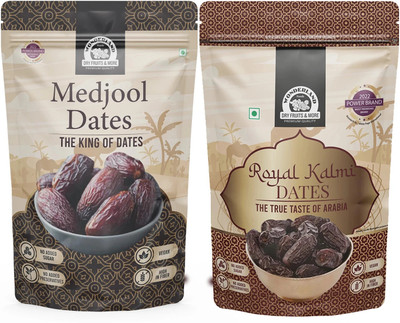 WONDERLAND Foods - Dry Fruits Kalmi and Medjool Dates 400g Dates(2 x 200 g)