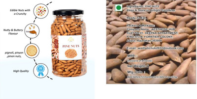 AESTHETIC HUB CHILGOZA / PINE NUTS 200GM Pine Nuts(1 x 200 g)