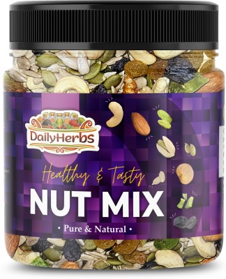 DAILYHERBS Premium Healthy Nutmix | Mixed Dryfruits Assorted Nuts(500 g)